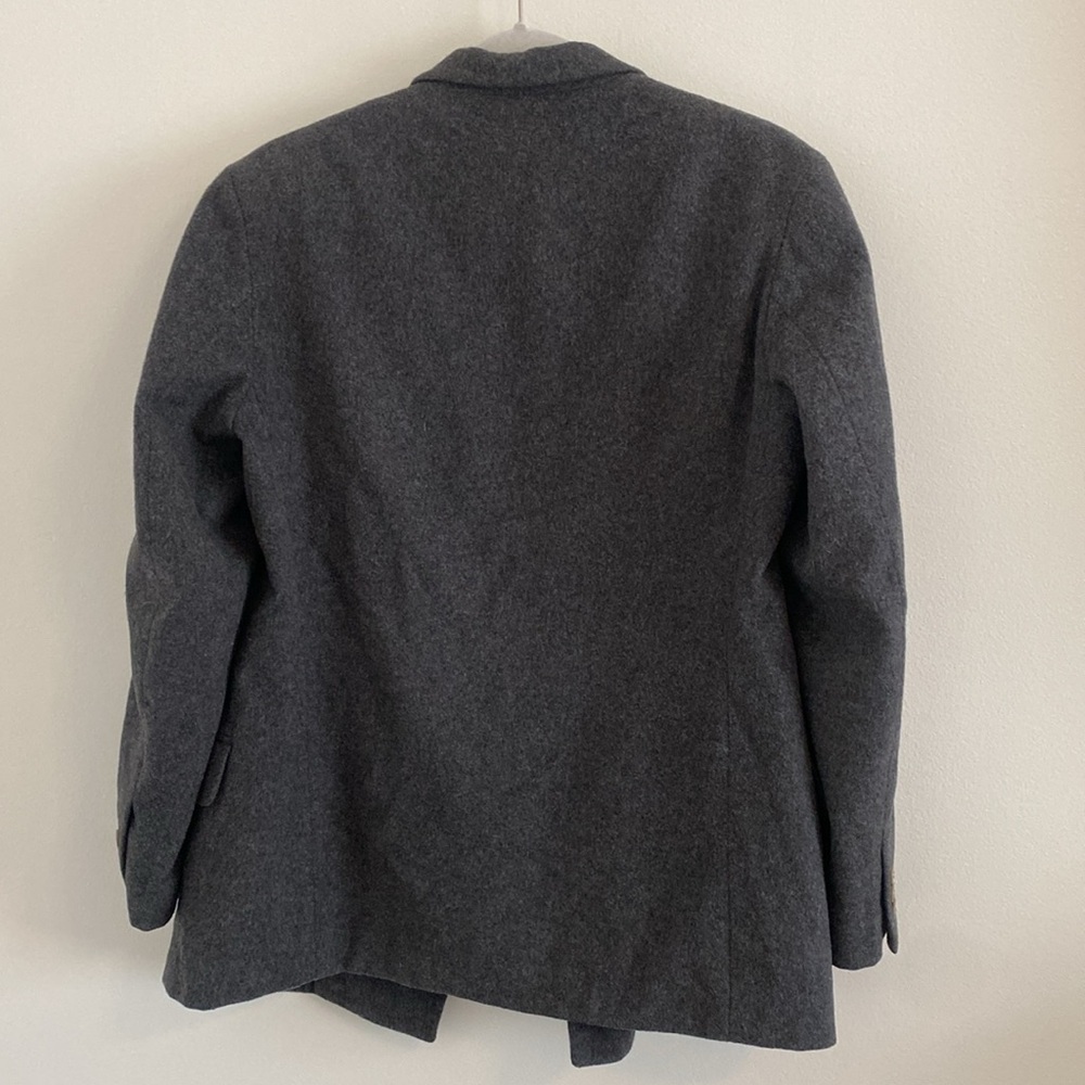 J. Crew Dark Heather Gray Wool Cashmere Blend Coat Blazer size 8 - Picture 9 of 9